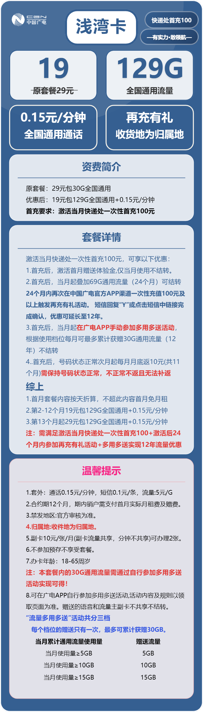 广电浅湾卡详情