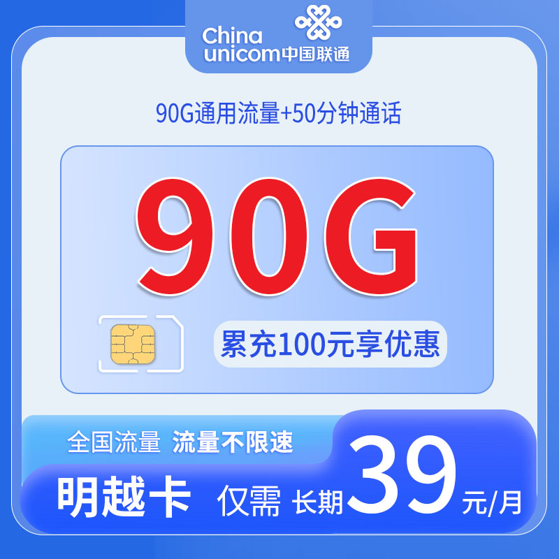 江苏联通明越卡