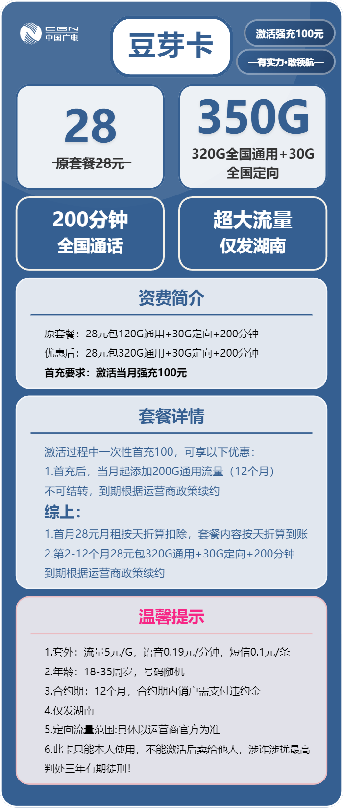 湖南广电豆芽卡详情