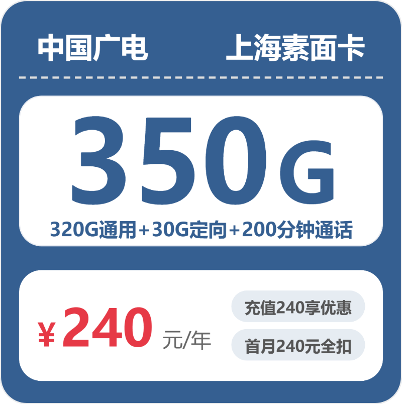 上海广电素面卡