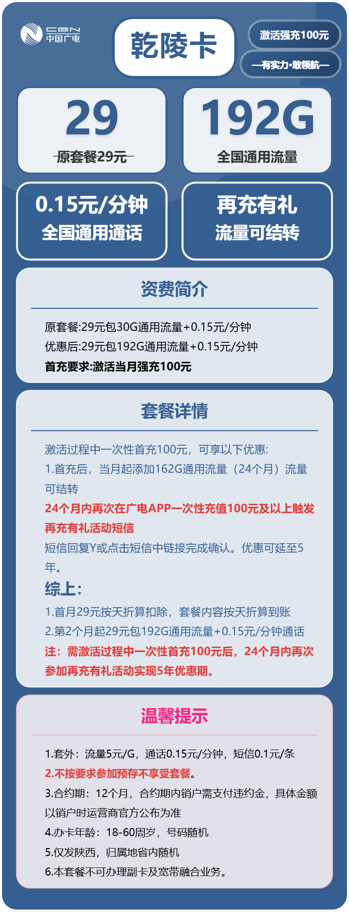 陕西广电乾陵卡详情