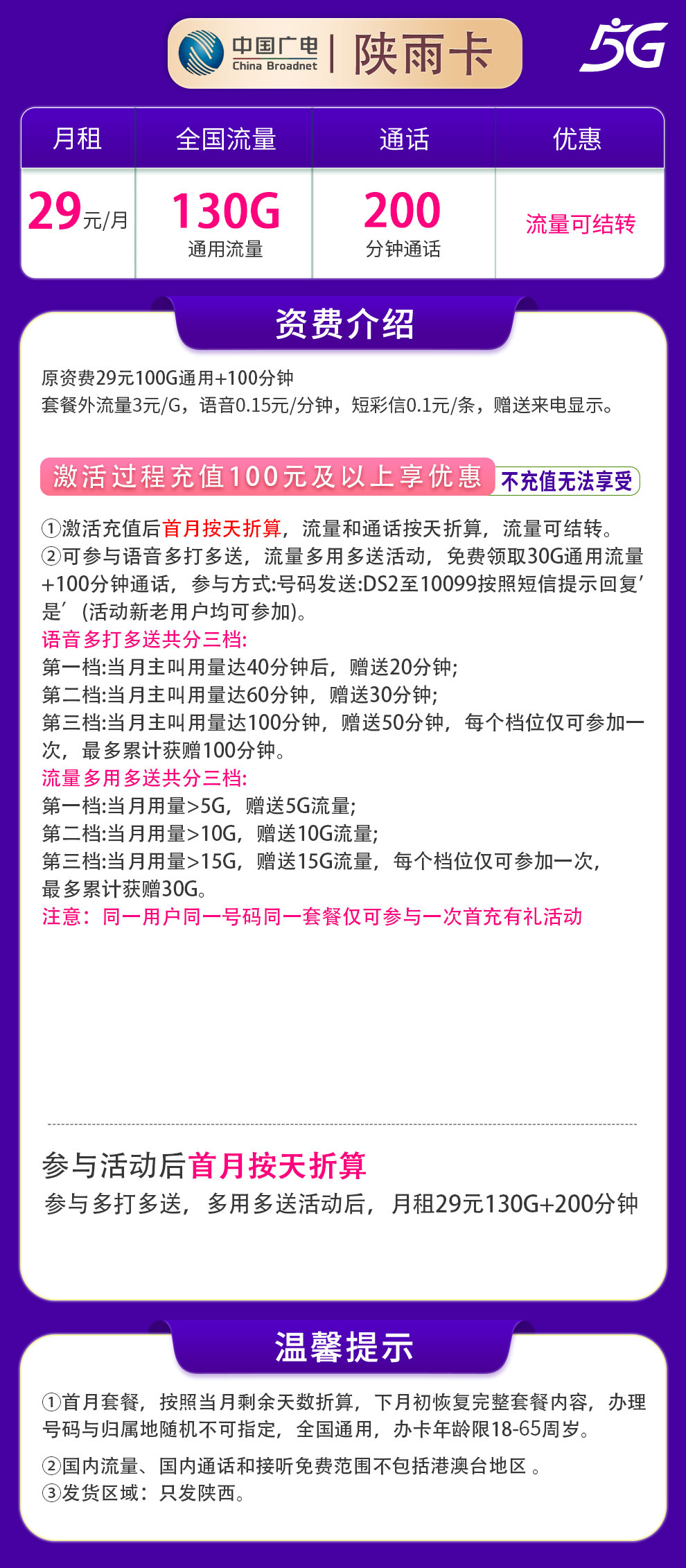 陕西广电陕雨卡详情