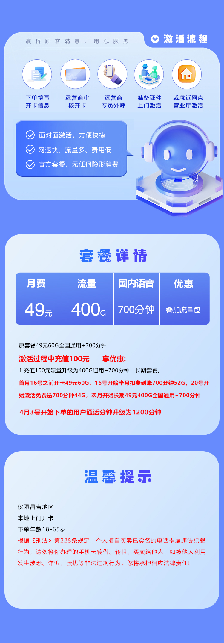 联通昌吉专属卡详情