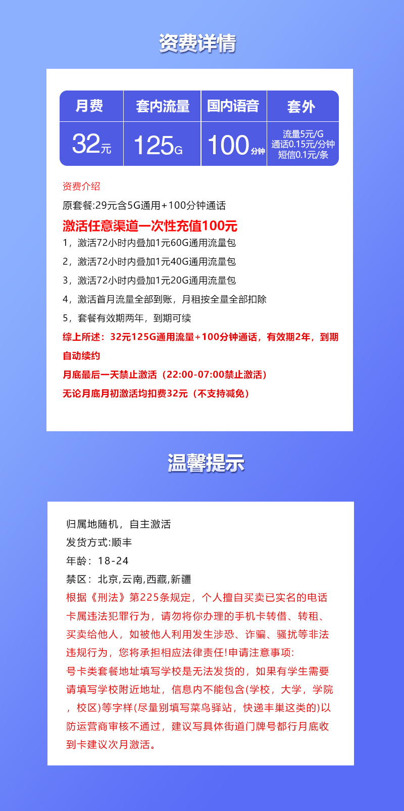 联通飞果卡详情